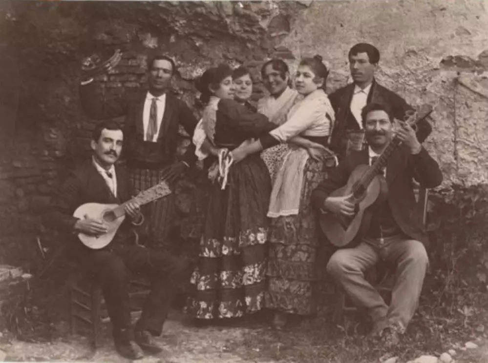 Foto antigua Zambra de los Amayas Sacromonte Granadino